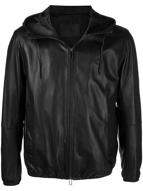 replica armani leather jackets|emporio armani blouson jacket.